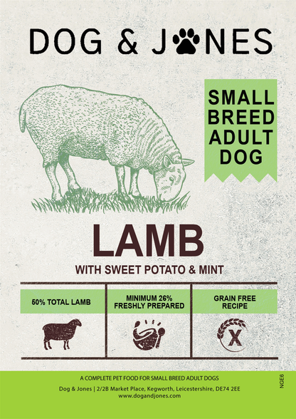 Dog & Jones Grain Free Small Breed Lamb For Adult Dogs