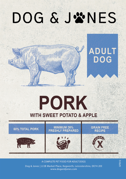 Dog & Jones Grain Free Pork For Adult Dogs