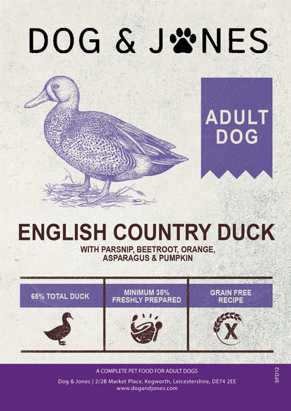 Dog & Jones Superfood English Country Duck For Adult Dogs