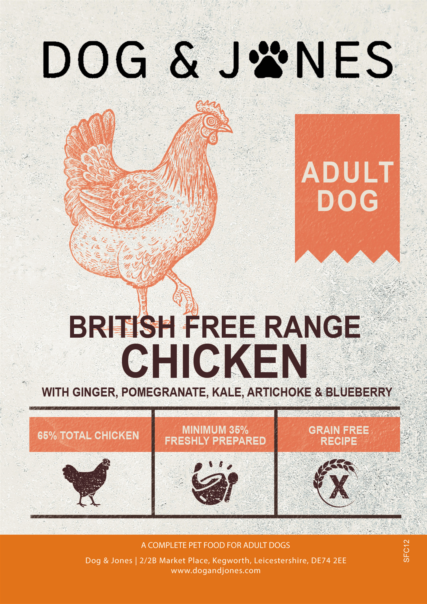 Dog & Jones Superfood Free Range Chicken For Adult Dogs