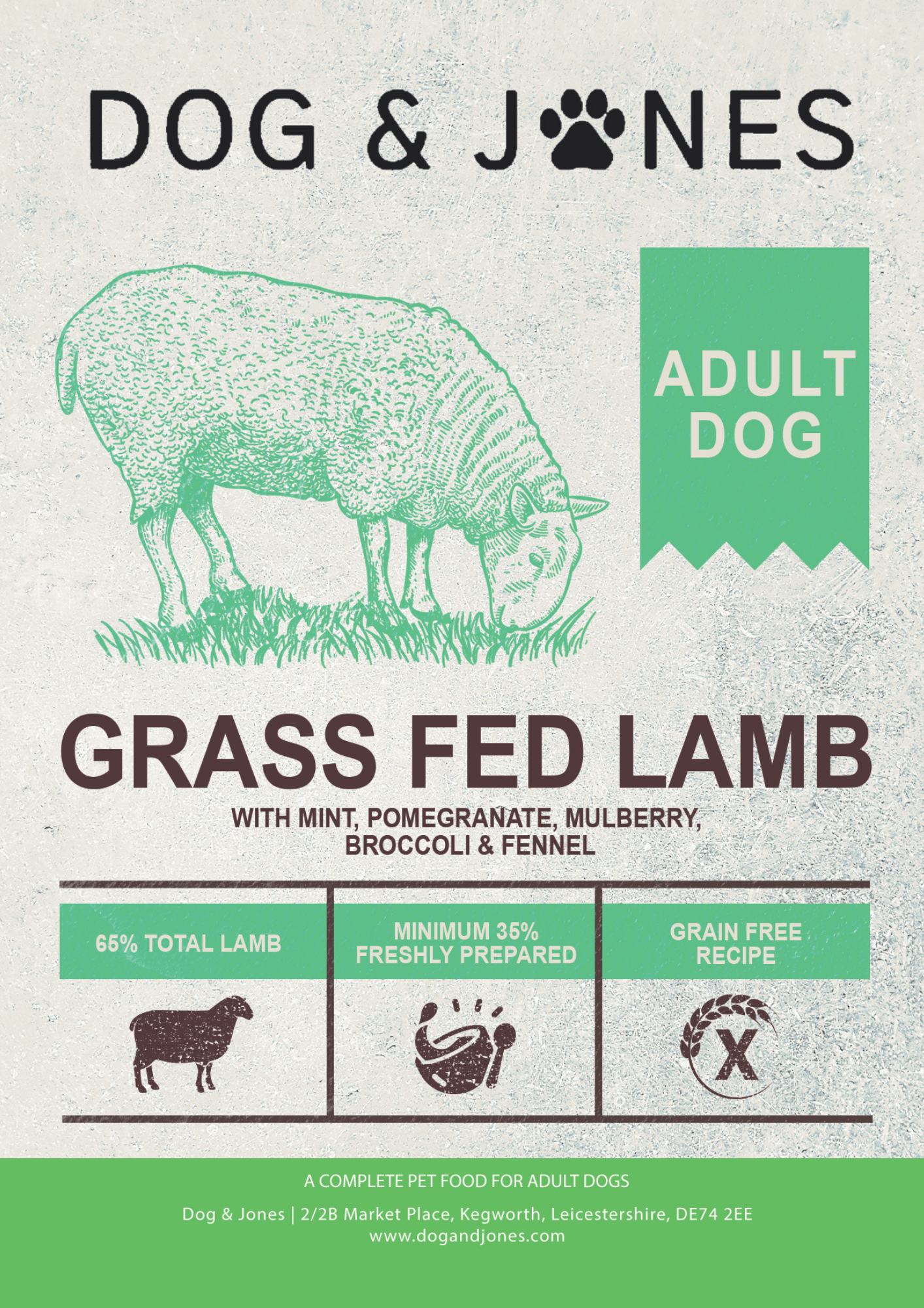 Dog & Jones Superfood Grass Fed Lamb For Adult Dogs