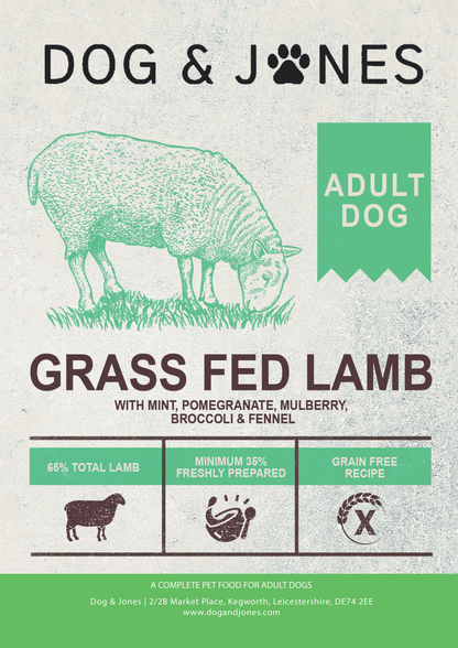 Dog & Jones Superfood Grass Fed Lamb For Adult Dogs