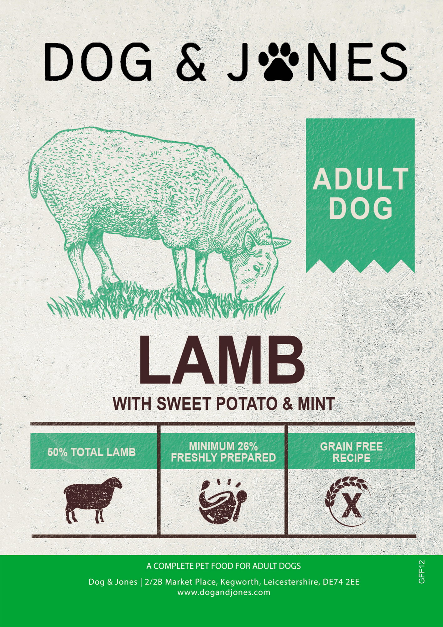 Dog & Jones Grain Free Lamb For Adult Dogs
