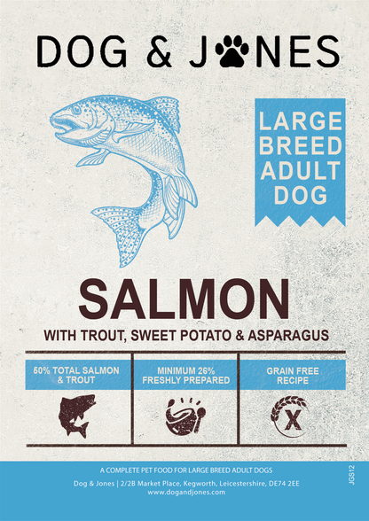 Dog & Jones Grain Free Large Breed Salmon For Adult Dogs