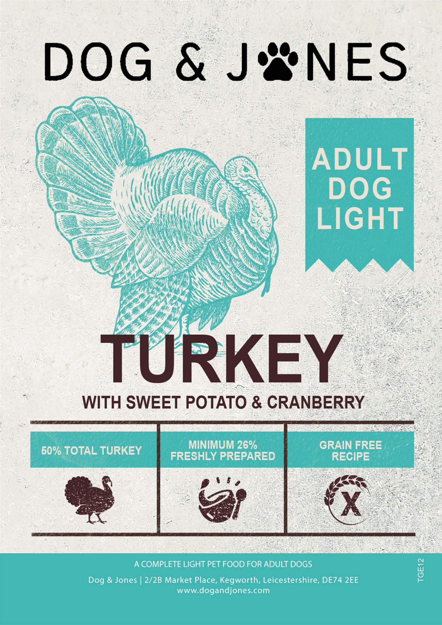 Dog & Jones Grain Free Light Turkey For Adult Dogs