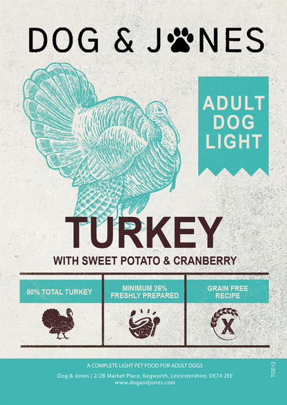 Dog & Jones Grain Free Light Turkey For Adult Dogs