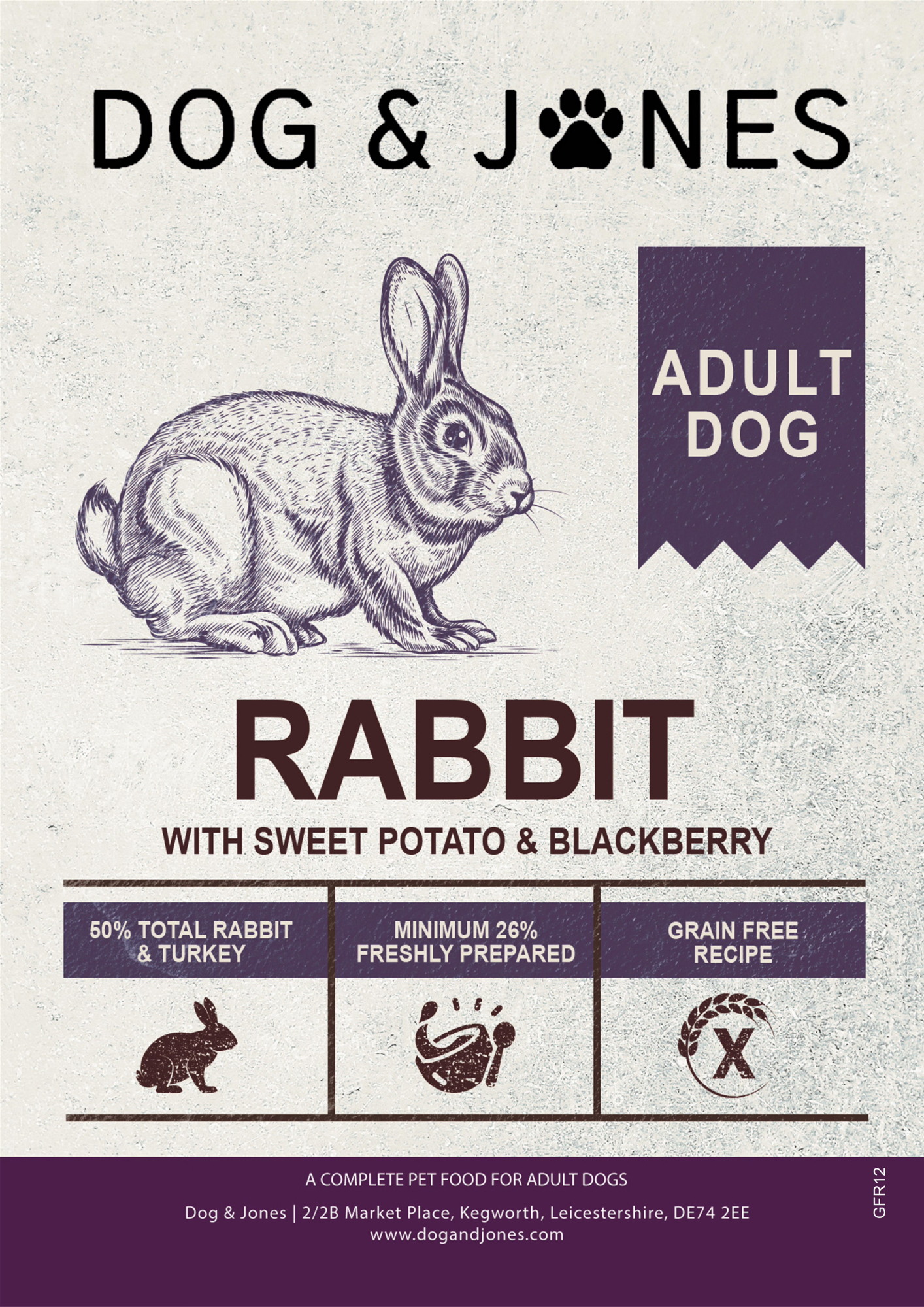 Dog & Jones Grain Free Rabbit For Adult Dogs