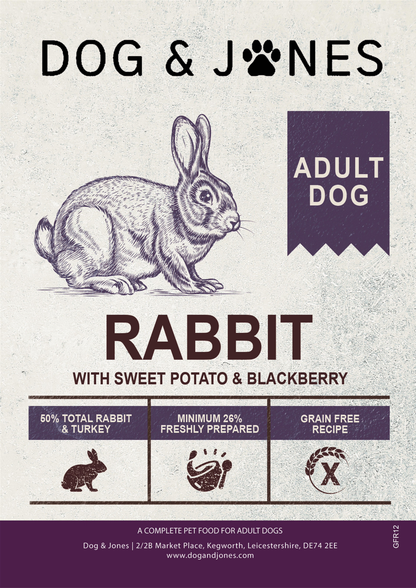 Dog & Jones Grain Free Rabbit For Adult Dogs