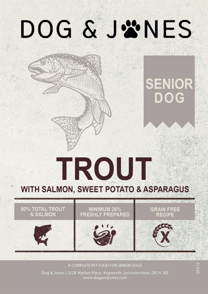 Dog & Jones Grain Free Trout For Senior Dogs