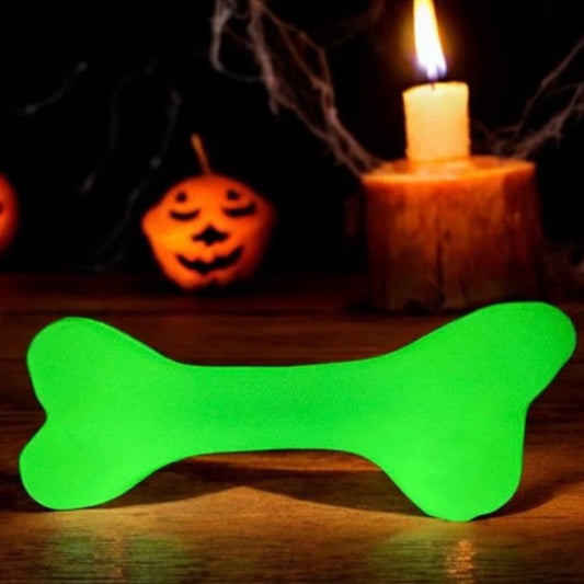 SodaPup Glow In The Dark Rubber Floating Bone Toy