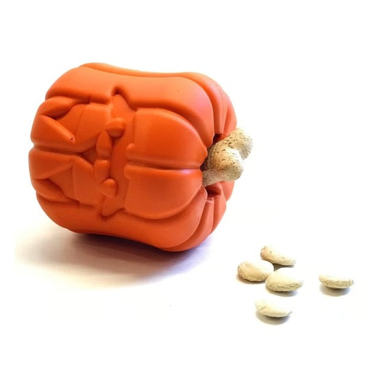 SodaPup Pumpkin Durable Rubber Toy & Treat Dispenser