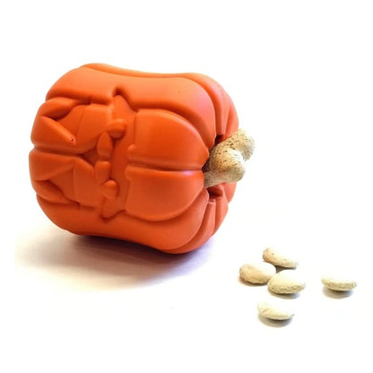 SodaPup Pumpkin Durable Rubber Toy & Treat Dispenser