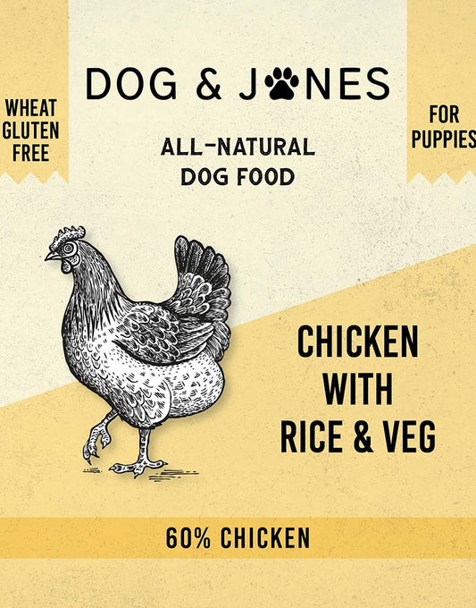 Chicken with Rice & Veg for Puppies