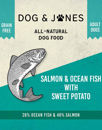Salmon & Ocean Fish with Sweet Potato for Adult Dogs