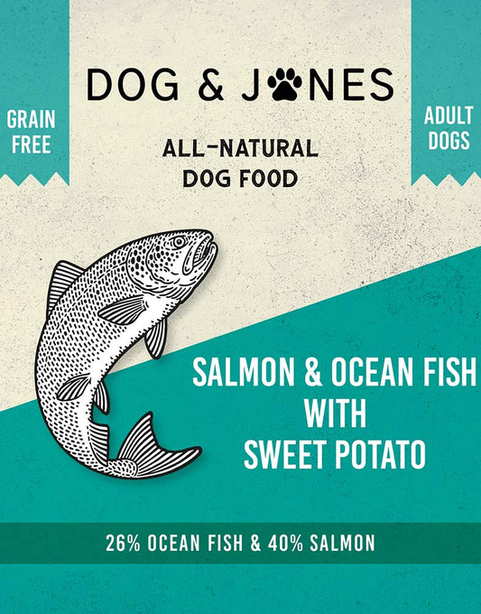 Salmon & Ocean Fish with Sweet Potato for Adult Dogs
