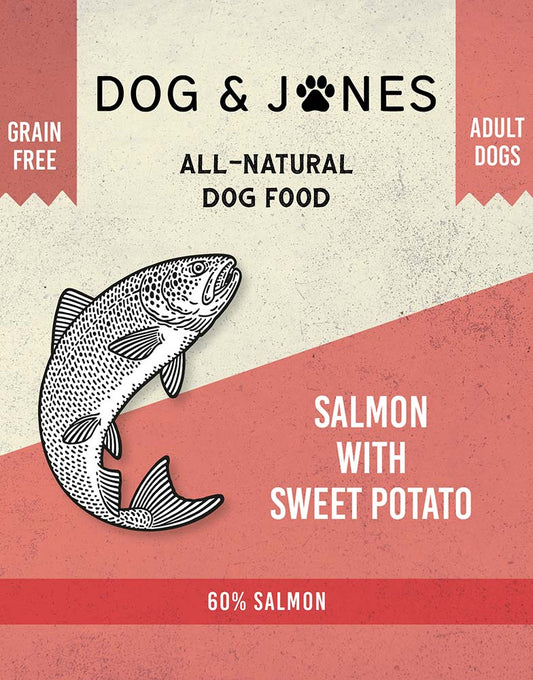 Salmon with Sweet Potato for Adult Dogs