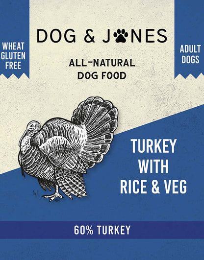 Turkey with Rice & Veg for Adult Dogs