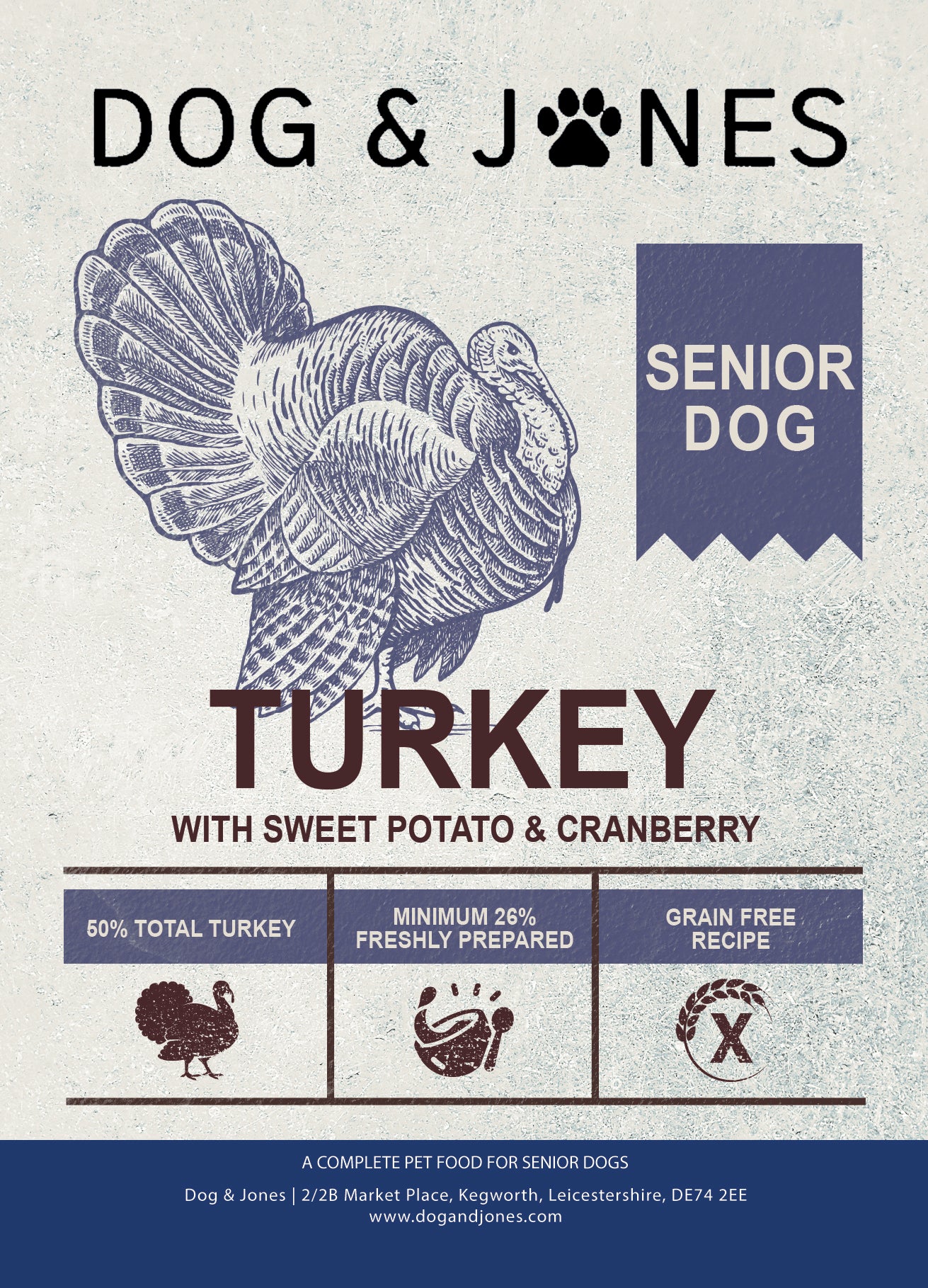 Dog & Jones Grain Free Turkey For Senior Dogs