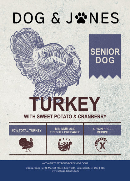 Dog & Jones Grain Free Turkey For Senior Dogs