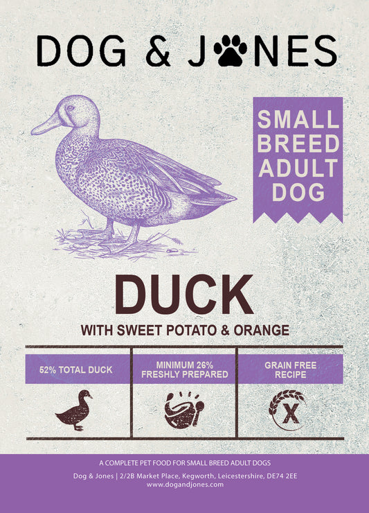Dog & Jones Grain Free Small Breed Duck For Adult Dogs
