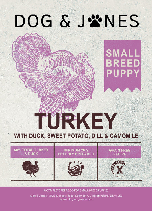Dog & Jones Grain Free Small Breed Turkey For Puppies