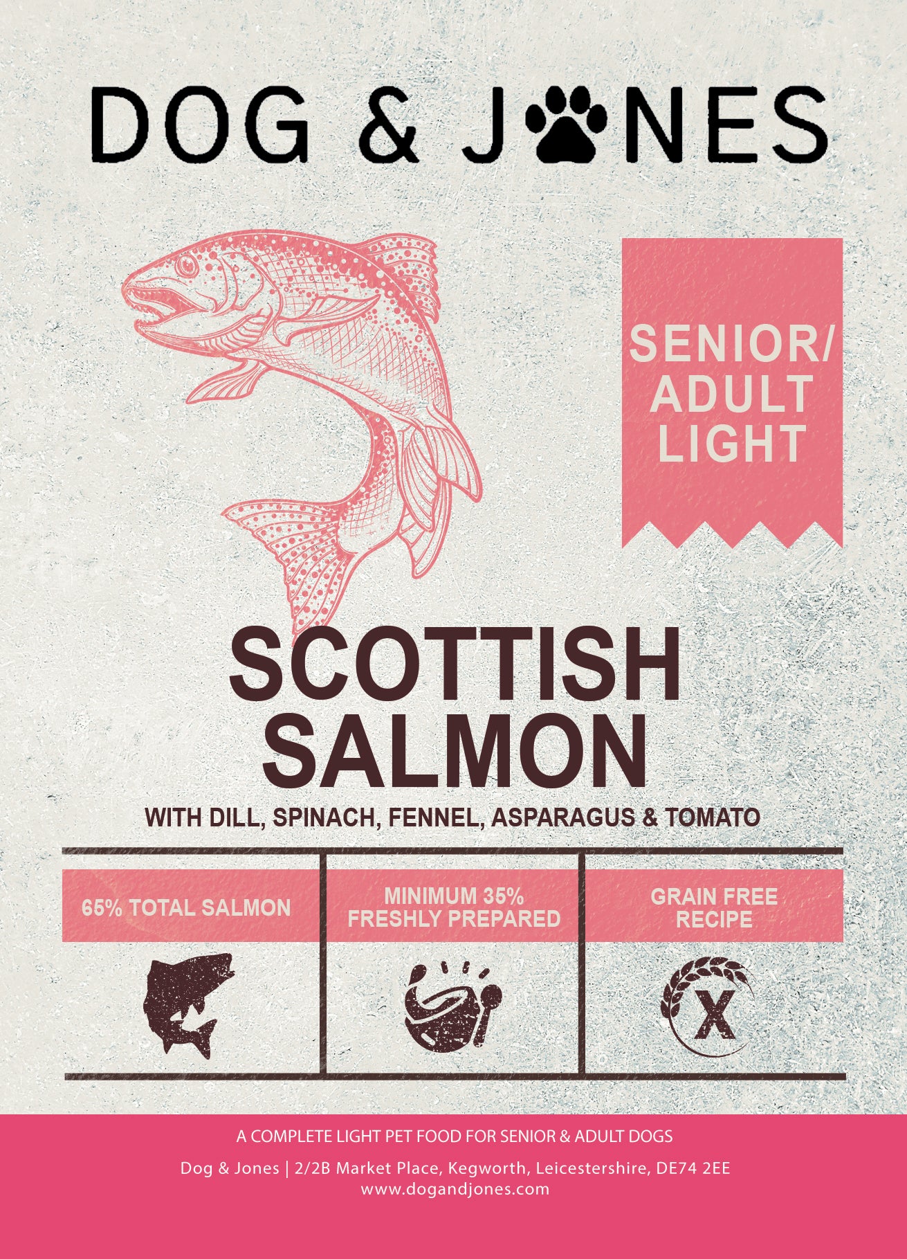 Dog & Jones Superfood Light & Senior Scottish Salmon For Adult & Senior Dogs