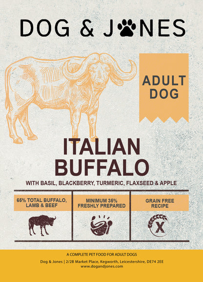 Dog & Jones Superfood Italian Buffalo For Adult Dogs