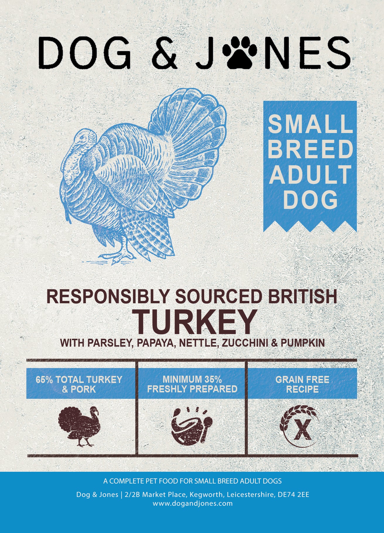 Dog & Jones Superfood Small Breed British Turkey For Adult Dogs