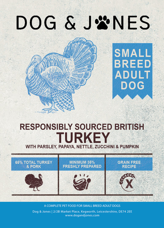 Dog & Jones Superfood Small Breed British Turkey For Adult Dogs