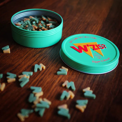 W'Zis Treat Tins with Veggie Dog Treats