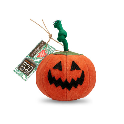 Green & Wilds Patch the Pumpkin Eco Dog Toy